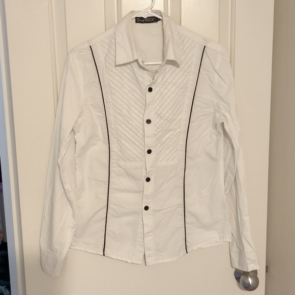 Men's Formal White Dress Shirt - Picture 1 of 3